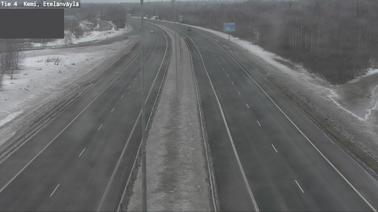 Weather Camera Image Väg 4 Kemi, Etelänväylä, Kemi, Lappi