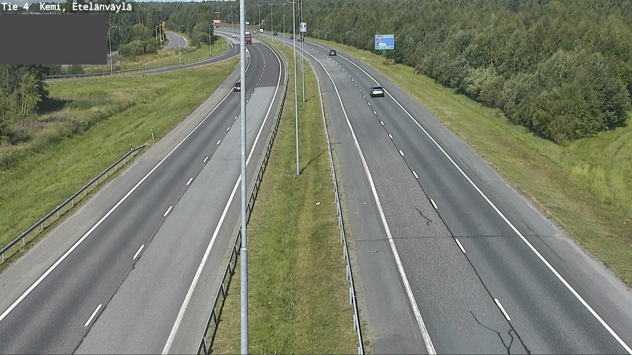 Weather Camera Image Väg 4 Kemi, Etelänväylä, Kemi, Lappi