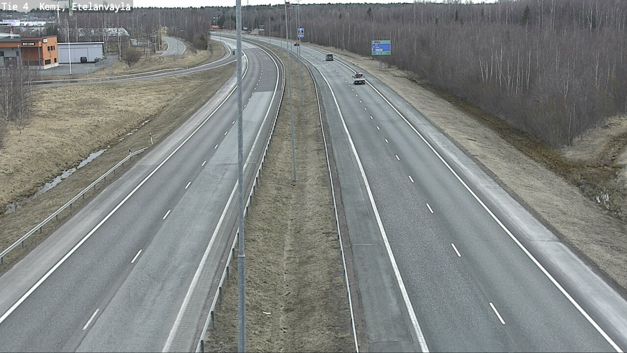 Weather Camera Image Väg 4 Kemi, Etelänväylä, Kemi, Lappi