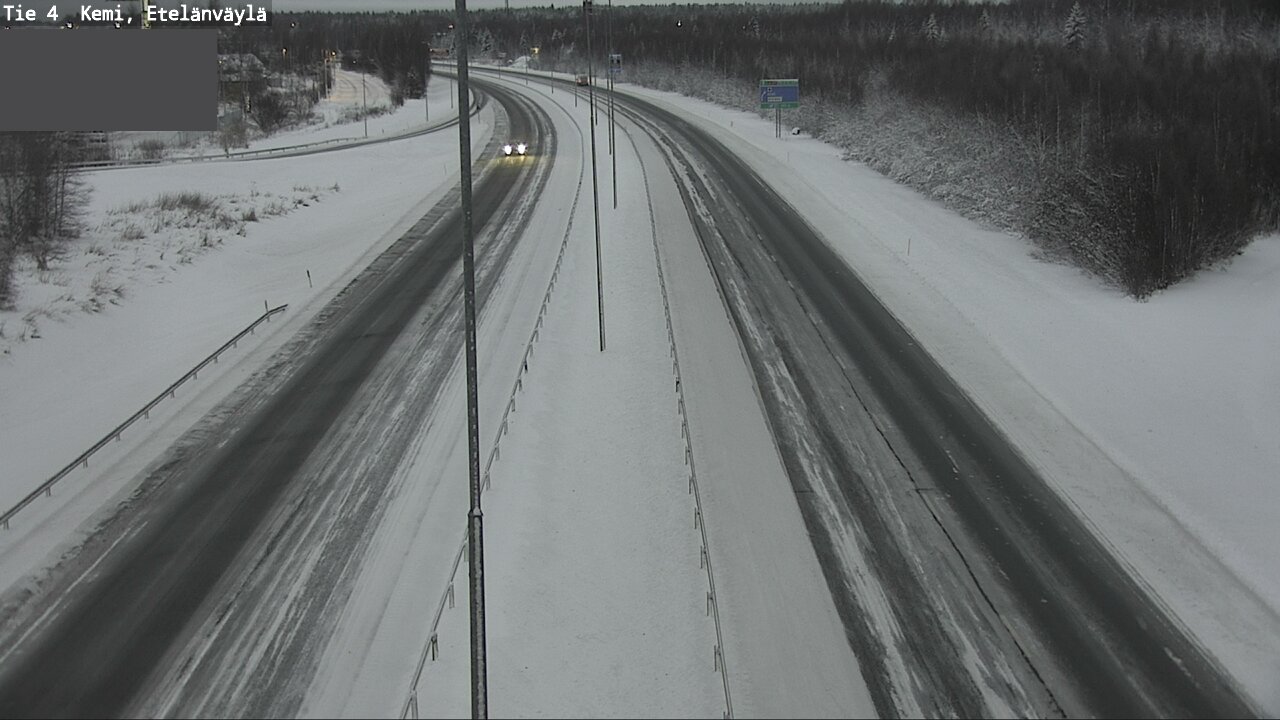 Weather Camera Image Road 4 Kemi, Etelänväylä, Kemi, Lappi
