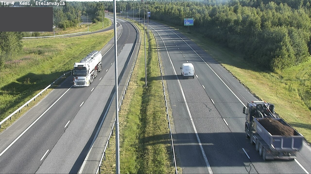 Weather Camera Image Väg 4 Kemi, Etelänväylä, Kemi, Lappi