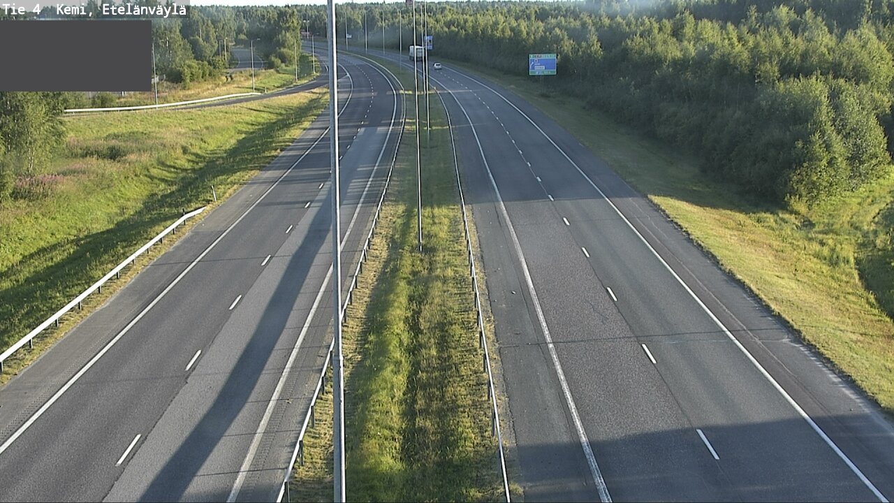 Weather Camera Image Väg 4 Kemi, Etelänväylä, Kemi, Lappi