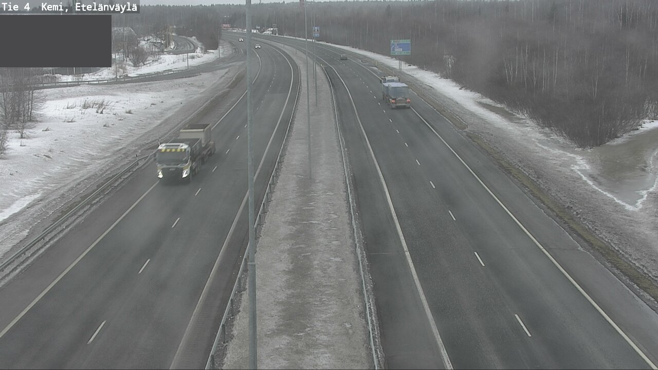 Weather Camera Image Väg 4 Kemi, Etelänväylä, Kemi, Lappi