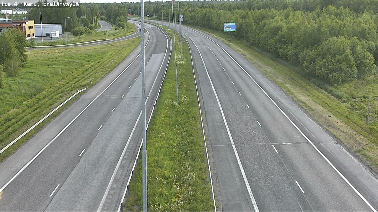 Weather Camera Image Väg 4 Kemi, Etelänväylä, Kemi, Lappi