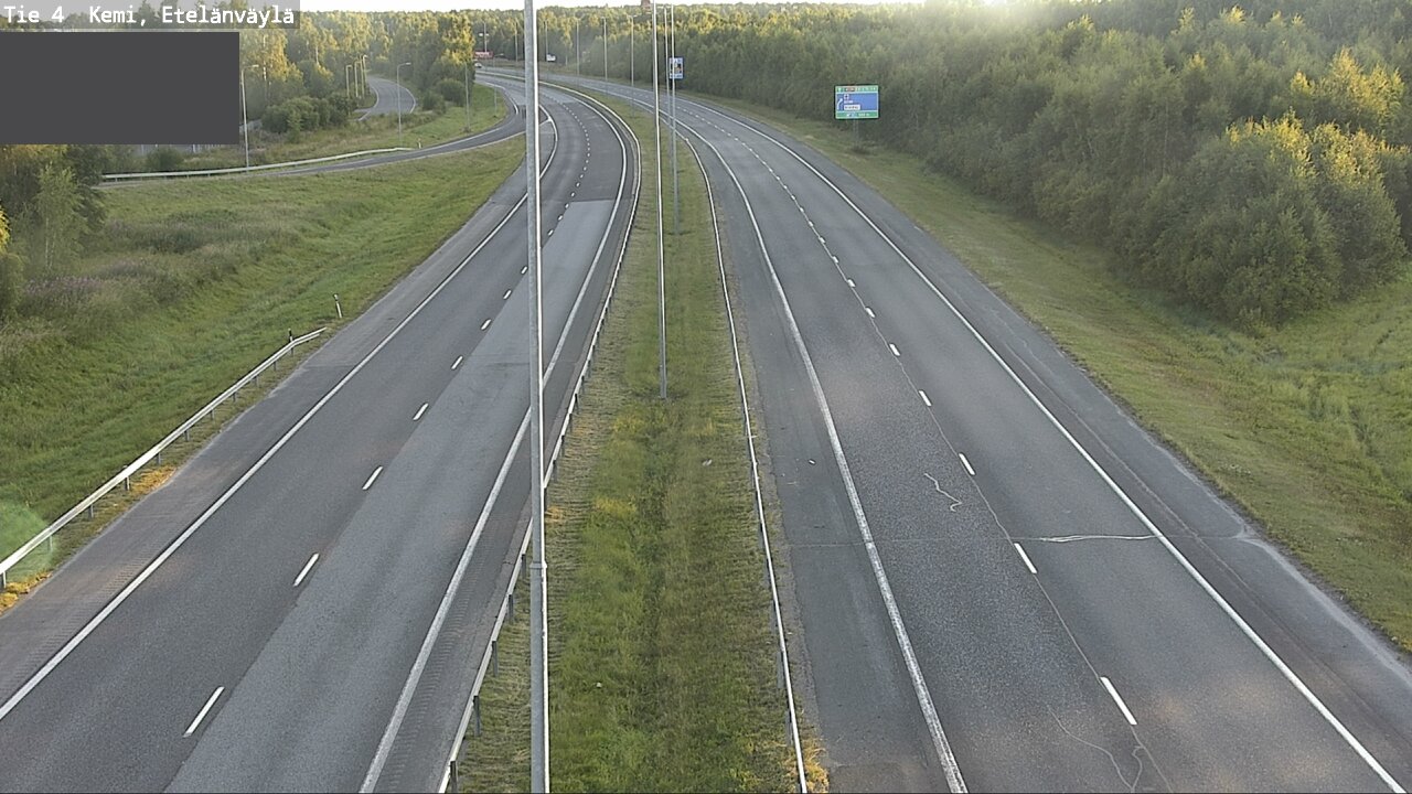 Weather Camera Image Väg 4 Kemi, Etelänväylä, Kemi, Lappi