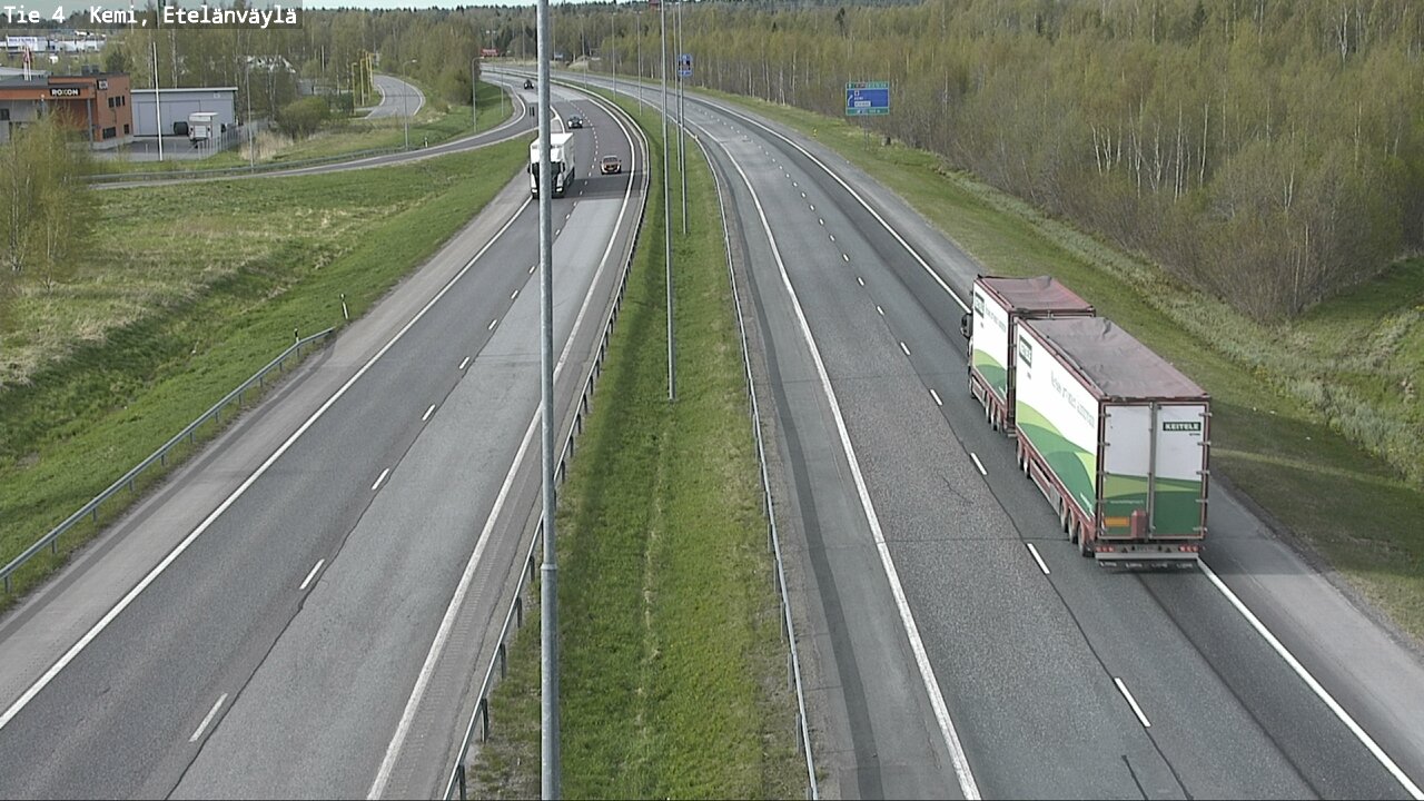 Weather Camera Image Road 4 Kemi, Etelänväylä, Kemi, Lappi