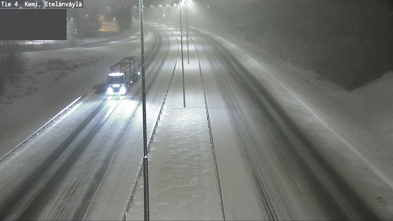 Weather Camera Image Road 4 Kemi, Etelänväylä, Kemi, Lappi