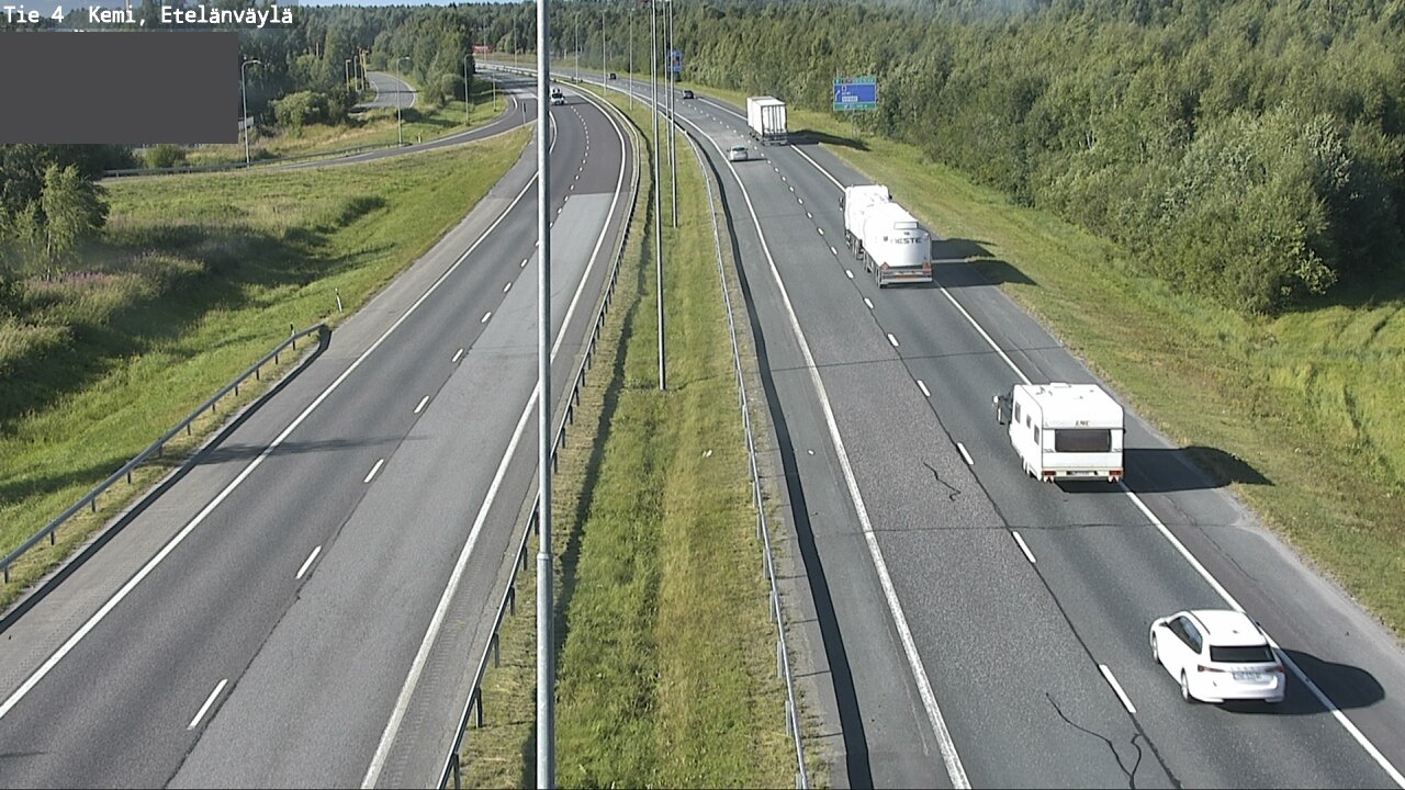 Weather Camera Image Väg 4 Kemi, Etelänväylä, Kemi, Lappi