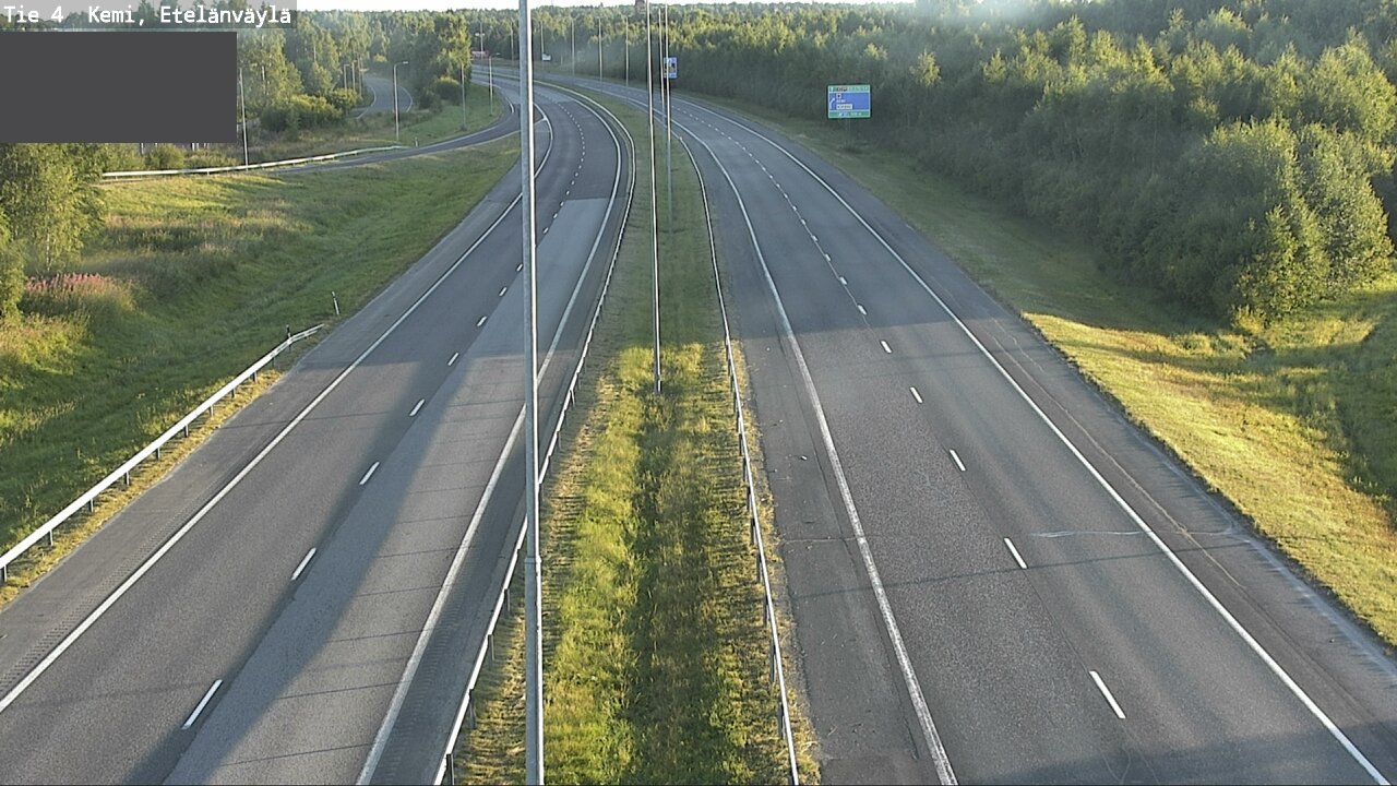 Weather Camera Image Väg 4 Kemi, Etelänväylä, Kemi, Lappi