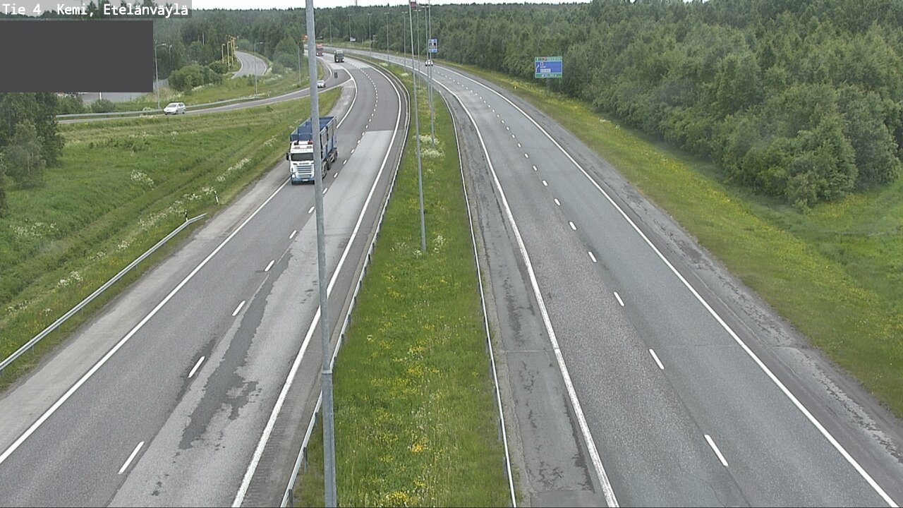 Weather Camera Image Väg 4 Kemi, Etelänväylä, Kemi, Lappi
