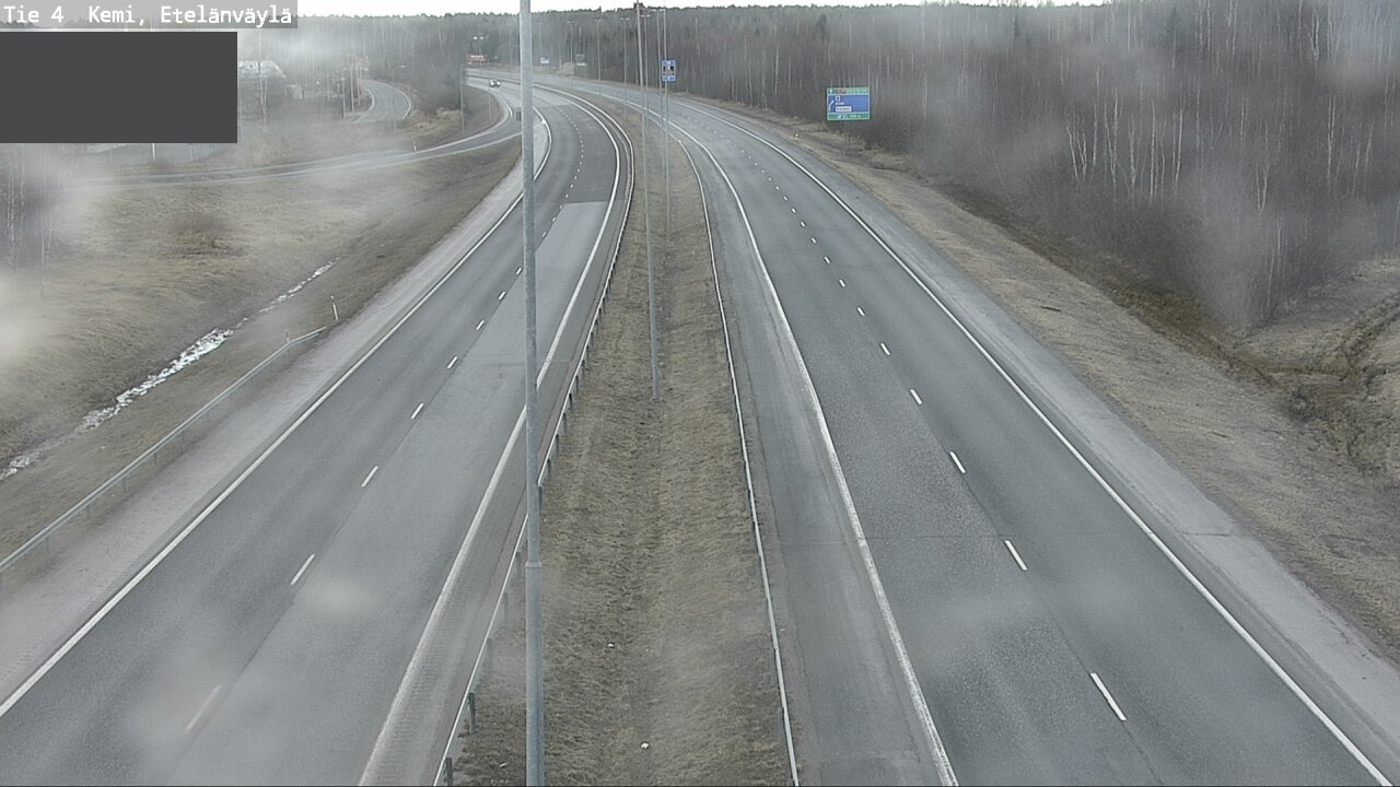 Weather Camera Image Väg 4 Kemi, Etelänväylä, Kemi, Lappi