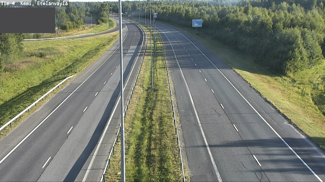 Weather Camera Image Väg 4 Kemi, Etelänväylä, Kemi, Lappi
