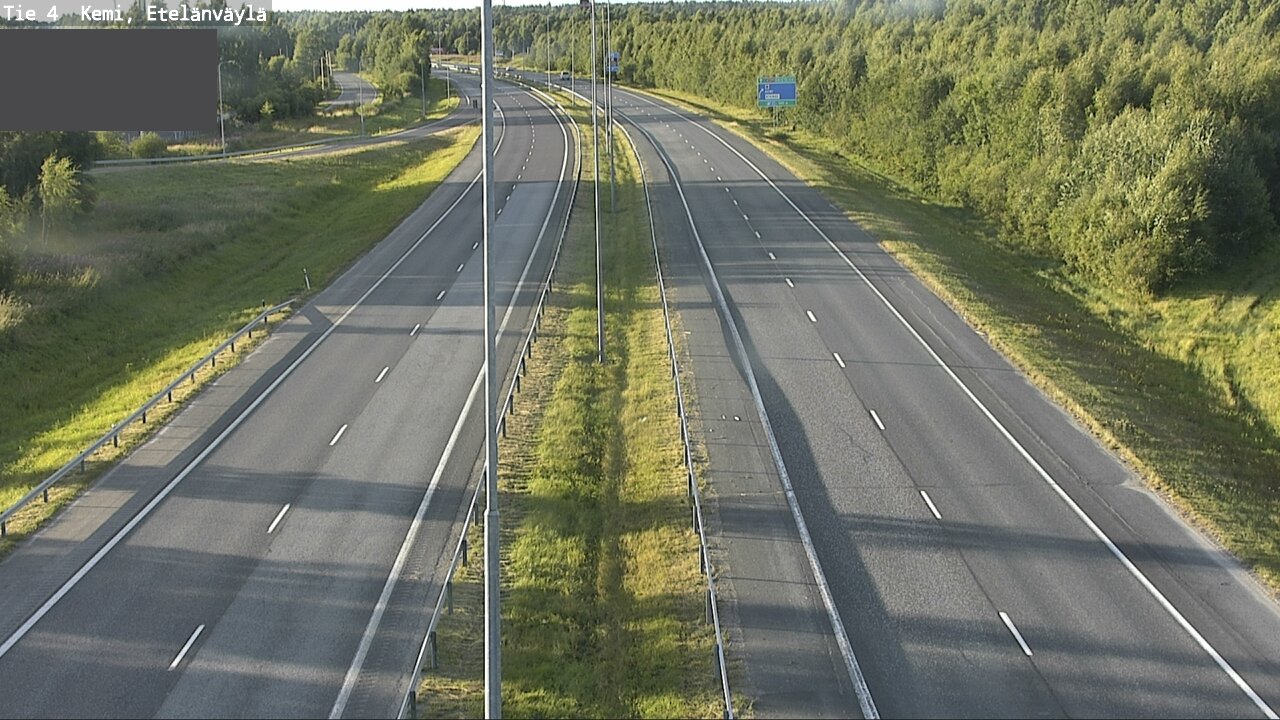 Weather Camera Image Väg 4 Kemi, Etelänväylä, Kemi, Lappi