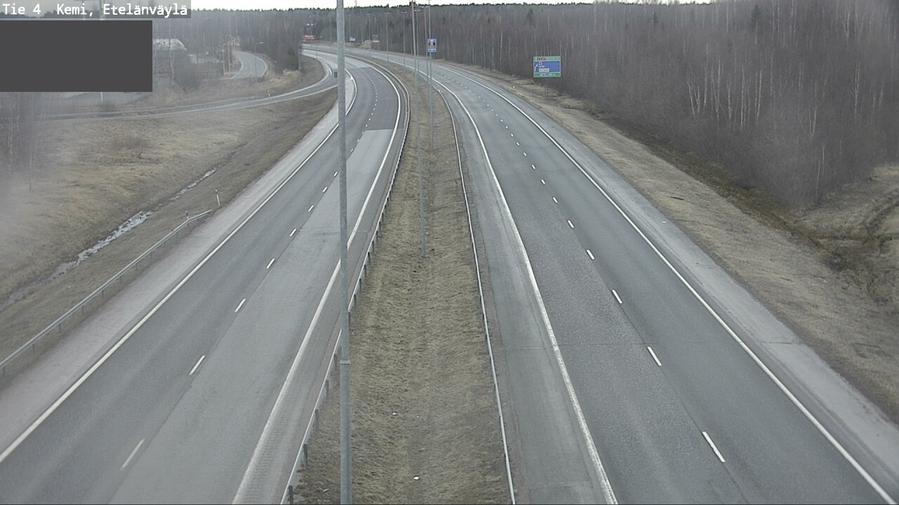 Weather Camera Image Road 4 Kemi, Etelänväylä, Kemi, Lappi