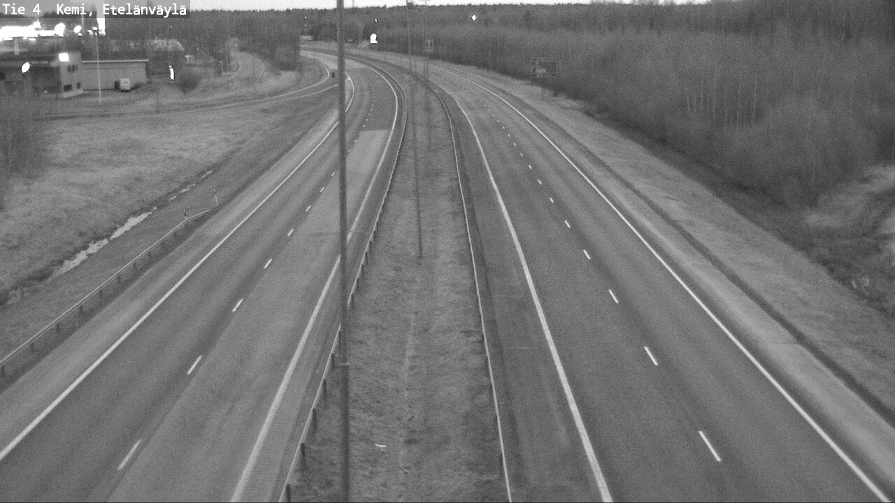 Weather Camera Image Road 4 Kemi, Etelänväylä, Kemi, Lappi