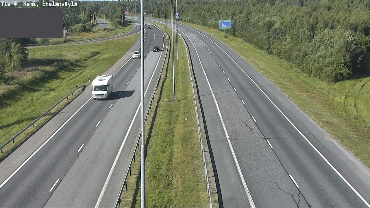 Weather Camera Image Väg 4 Kemi, Etelänväylä, Kemi, Lappi