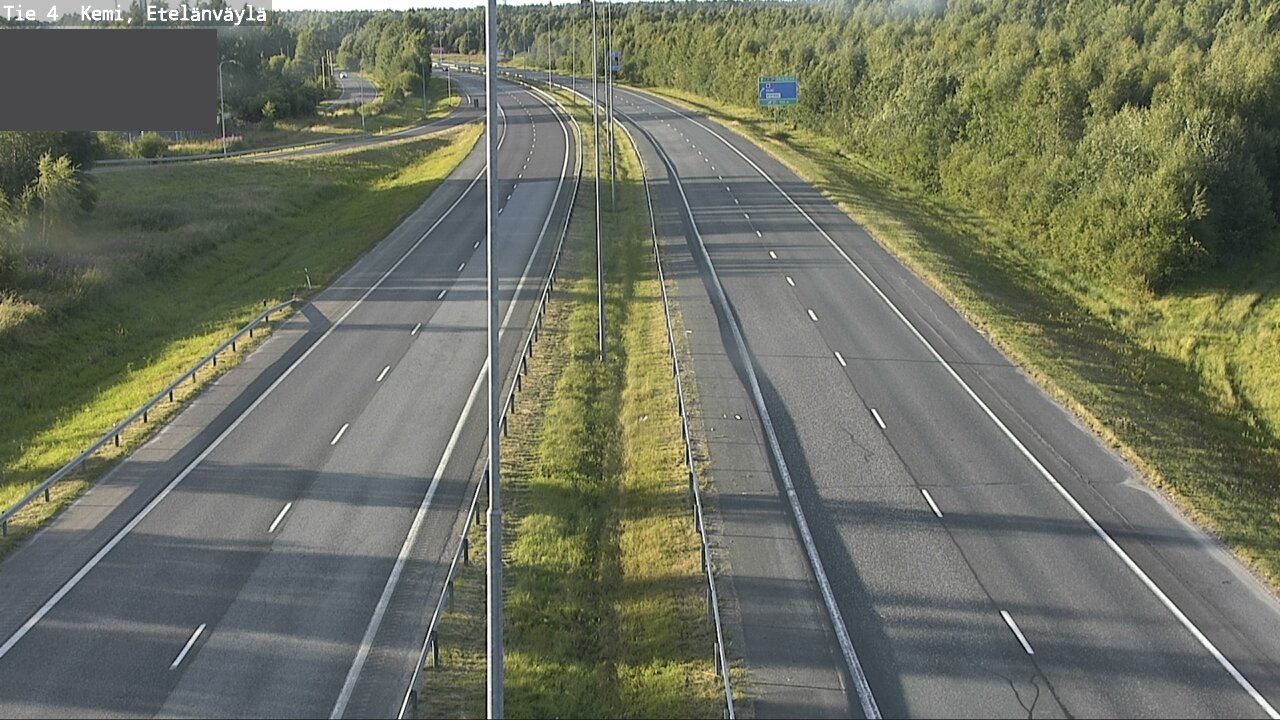 Weather Camera Image Väg 4 Kemi, Etelänväylä, Kemi, Lappi
