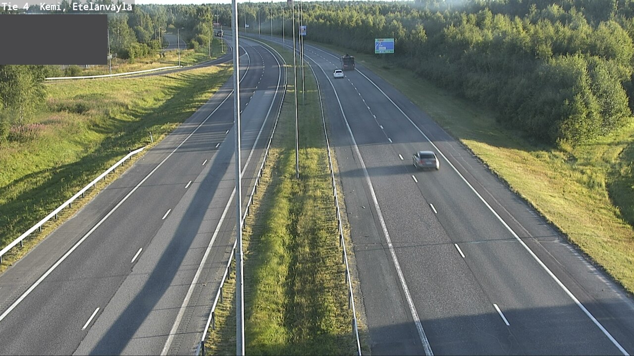 Weather Camera Image Väg 4 Kemi, Etelänväylä, Kemi, Lappi