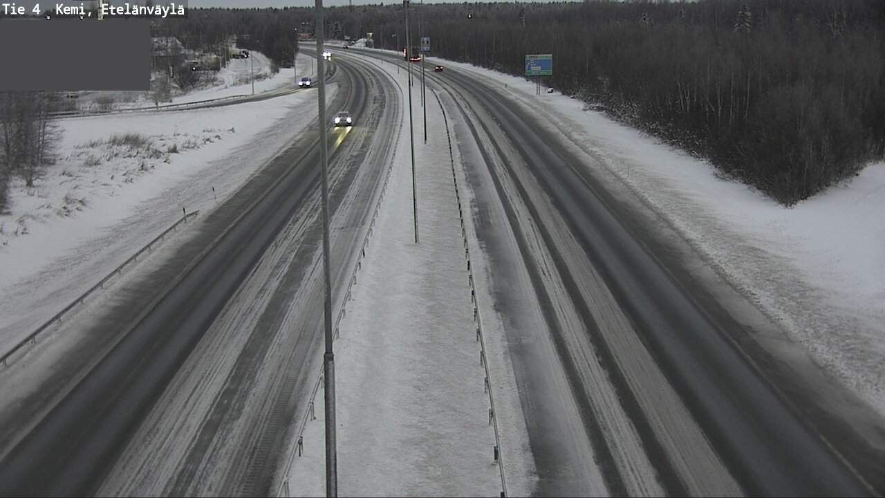 Weather Camera Image Väg 4 Kemi, Etelänväylä, Kemi, Lappi
