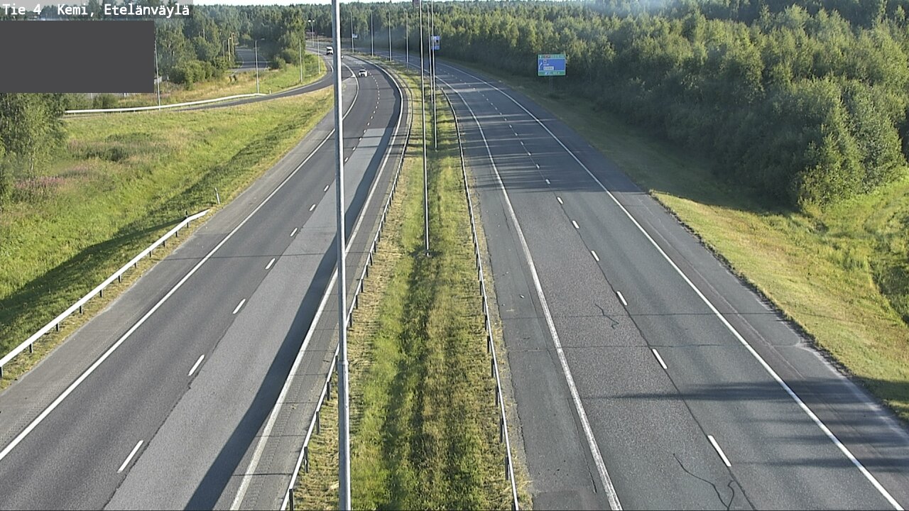 Weather Camera Image Väg 4 Kemi, Etelänväylä, Kemi, Lappi
