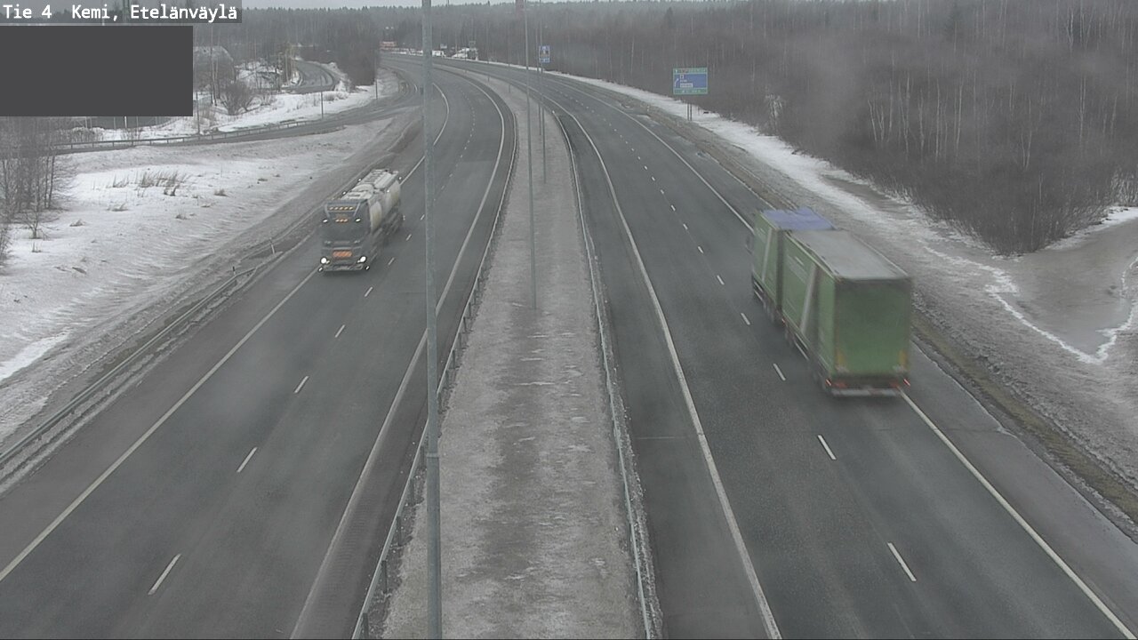 Weather Camera Image Väg 4 Kemi, Etelänväylä, Kemi, Lappi