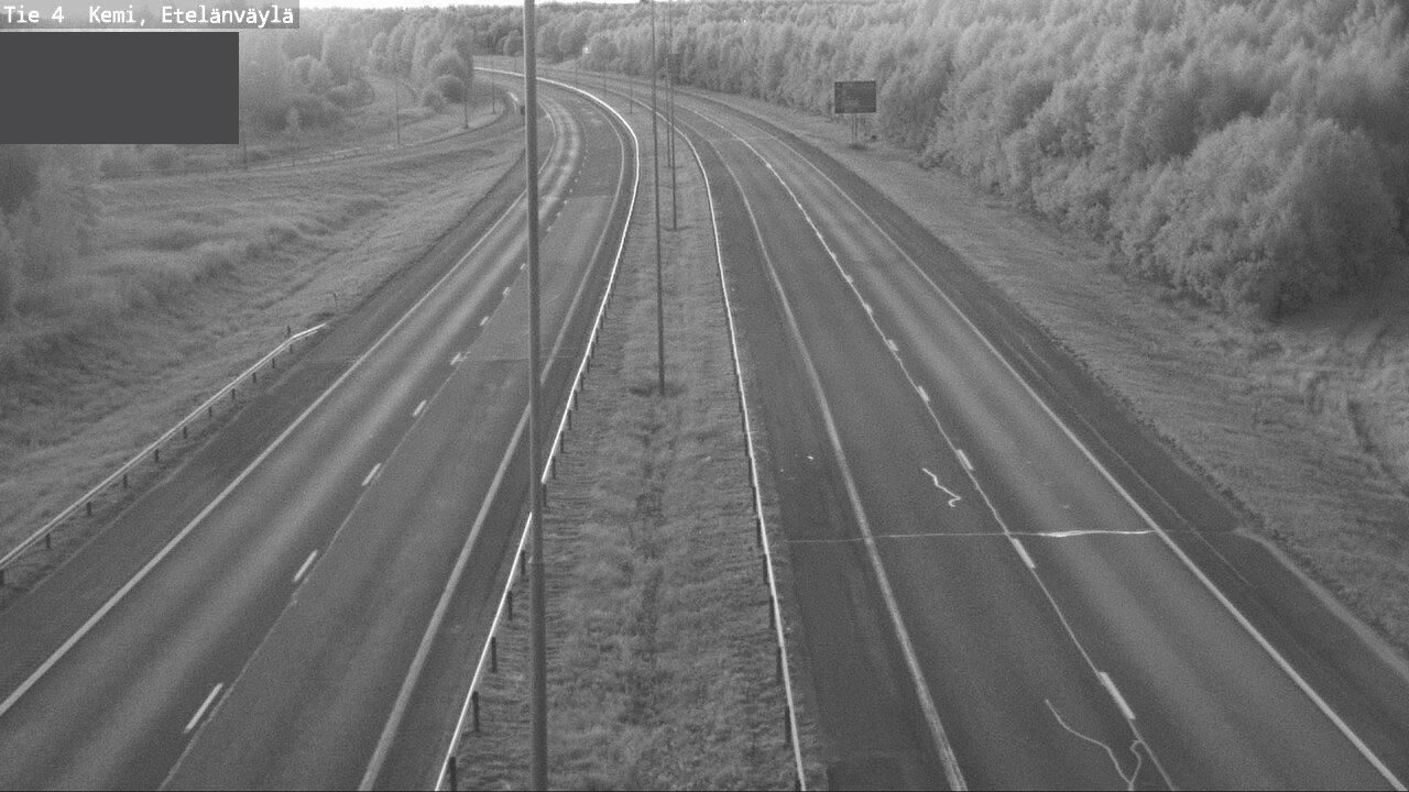 Weather Camera Image Väg 4 Kemi, Etelänväylä, Kemi, Lappi