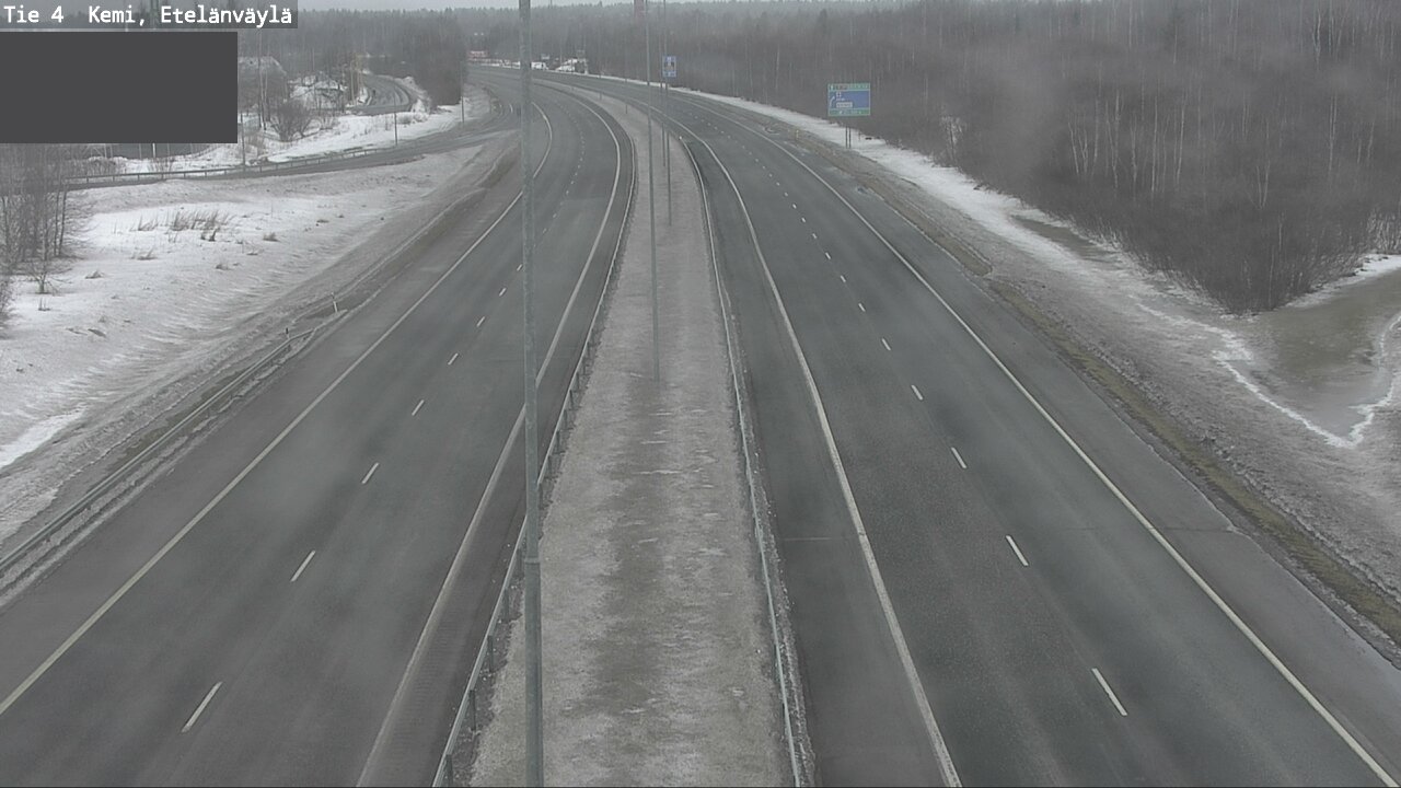 Weather Camera Image Väg 4 Kemi, Etelänväylä, Kemi, Lappi