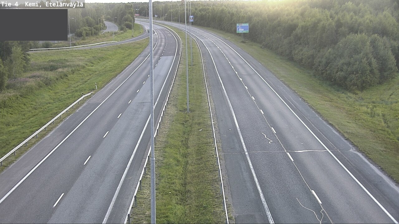 Weather Camera Image Väg 4 Kemi, Etelänväylä, Kemi, Lappi
