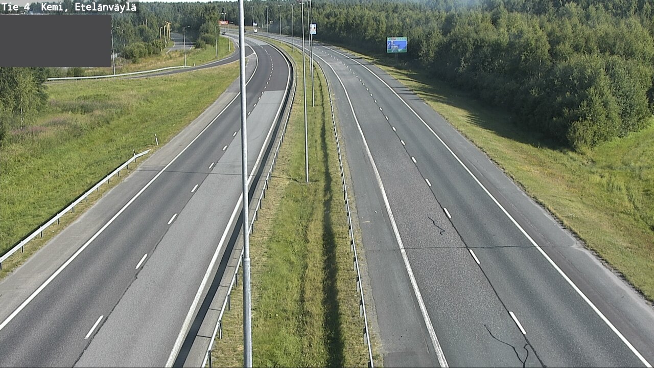 Weather Camera Image Väg 4 Kemi, Etelänväylä, Kemi, Lappi