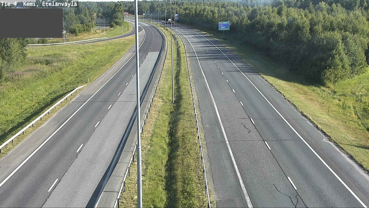 Weather Camera Image Väg 4 Kemi, Etelänväylä, Kemi, Lappi