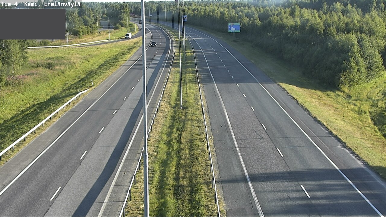 Weather Camera Image Väg 4 Kemi, Etelänväylä, Kemi, Lappi