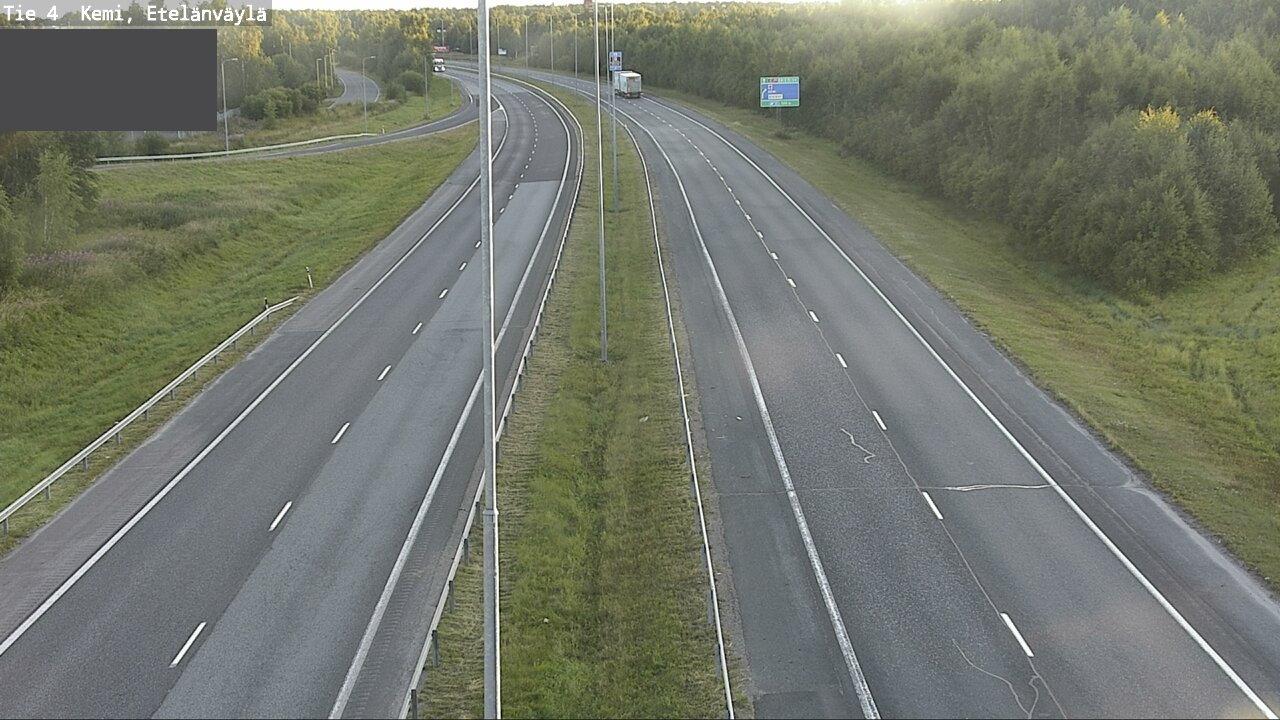 Weather Camera Image Väg 4 Kemi, Etelänväylä, Kemi, Lappi