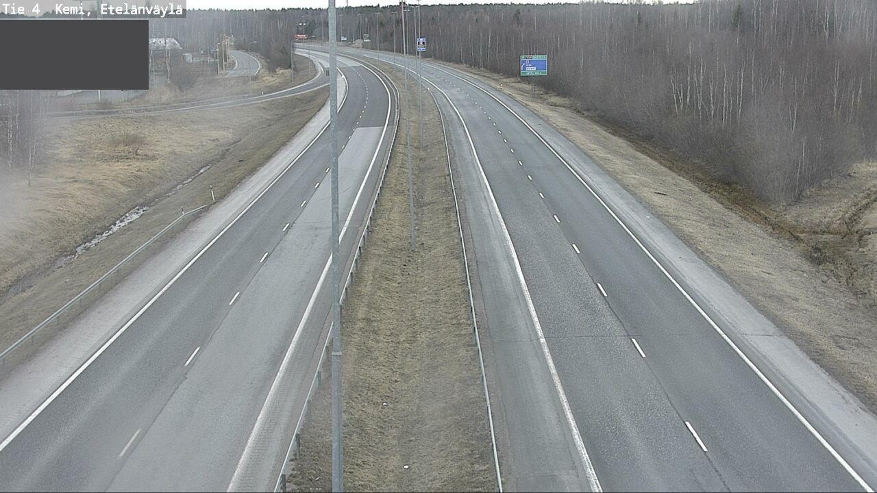 Weather Camera Image Road 4 Kemi, Etelänväylä, Kemi, Lappi