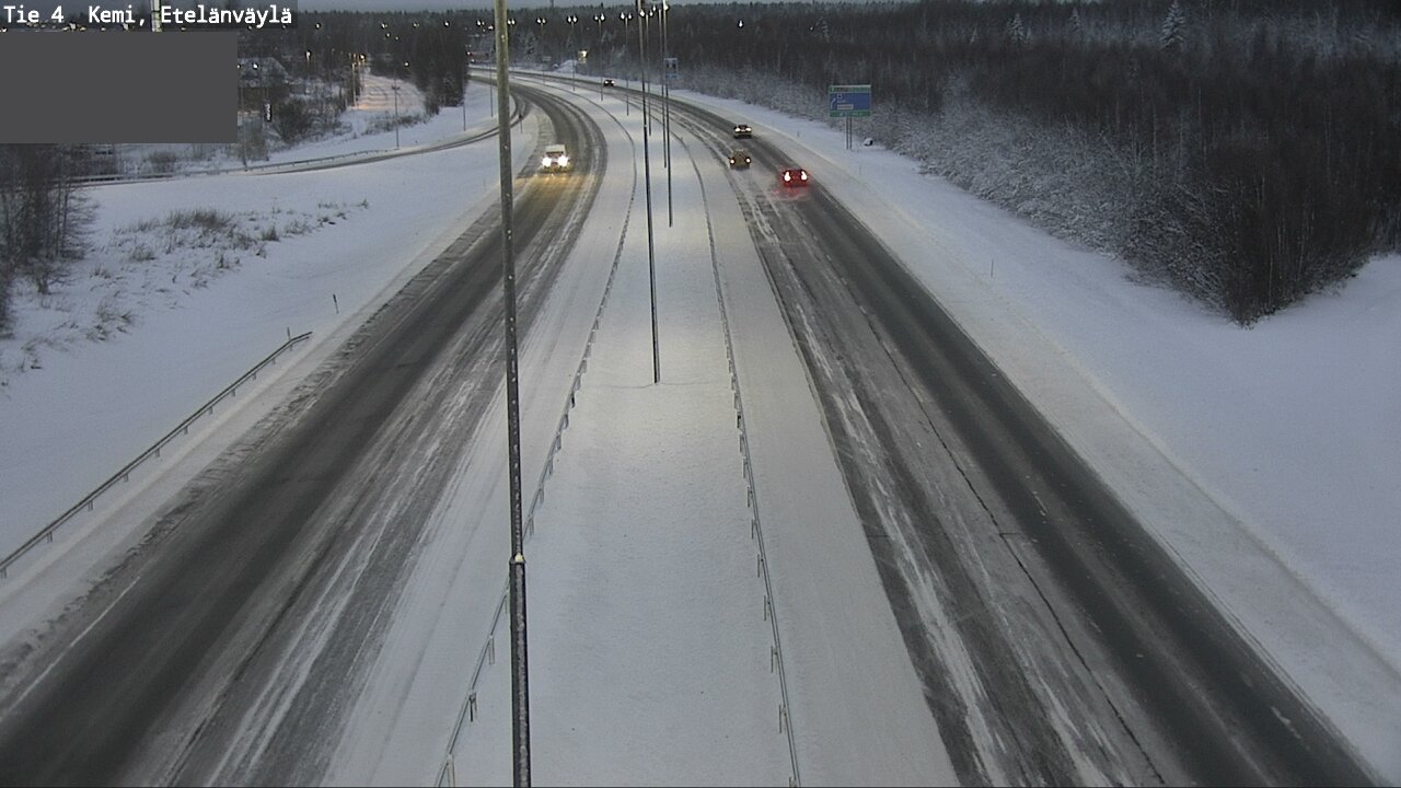 Weather Camera Image Road 4 Kemi, Etelänväylä, Kemi, Lappi