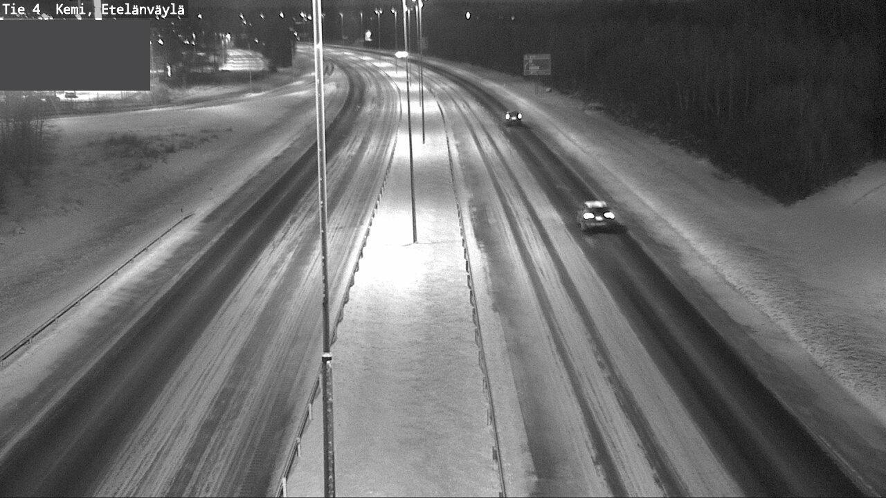 Weather Camera Image Väg 4 Kemi, Etelänväylä, Kemi, Lappi