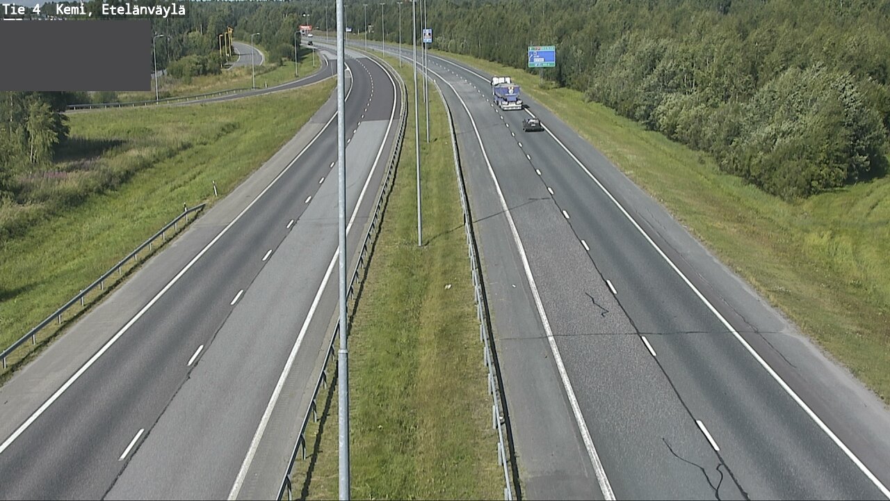 Weather Camera Image Väg 4 Kemi, Etelänväylä, Kemi, Lappi
