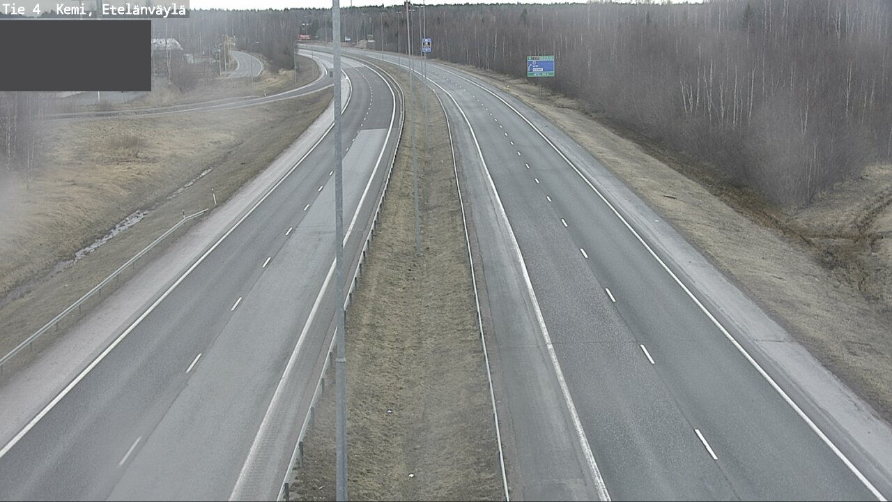 Weather Camera Image Road 4 Kemi, Etelänväylä, Kemi, Lappi