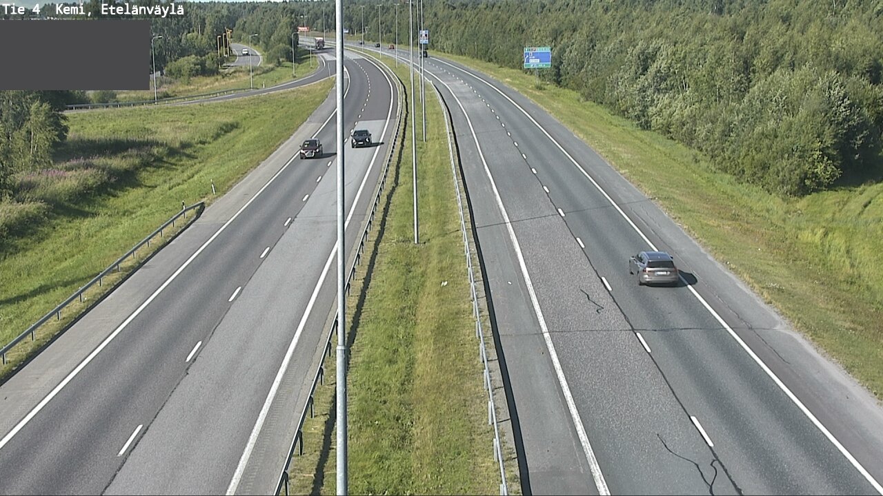 Weather Camera Image Väg 4 Kemi, Etelänväylä, Kemi, Lappi
