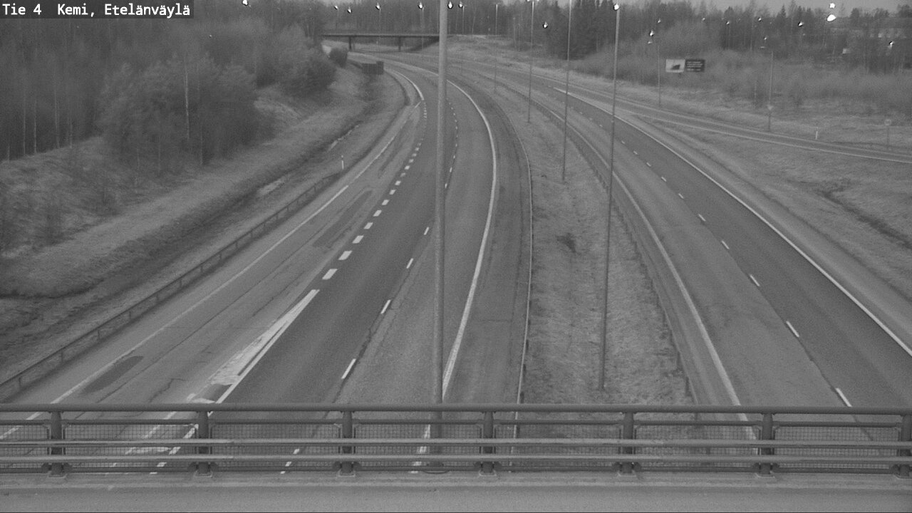 Weather Camera Image Väg 4 Kemi, Etelänväylä, Kemi, Lappi
