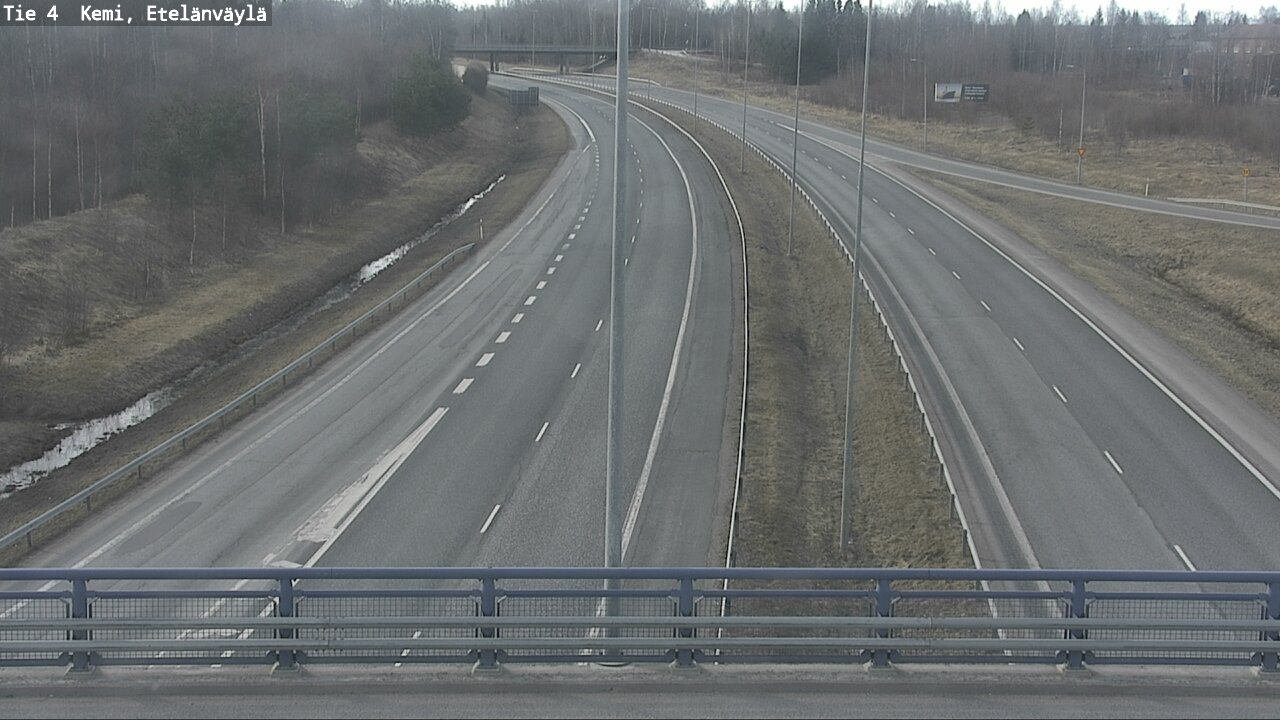 Weather Camera Image Väg 4 Kemi, Etelänväylä, Kemi, Lappi