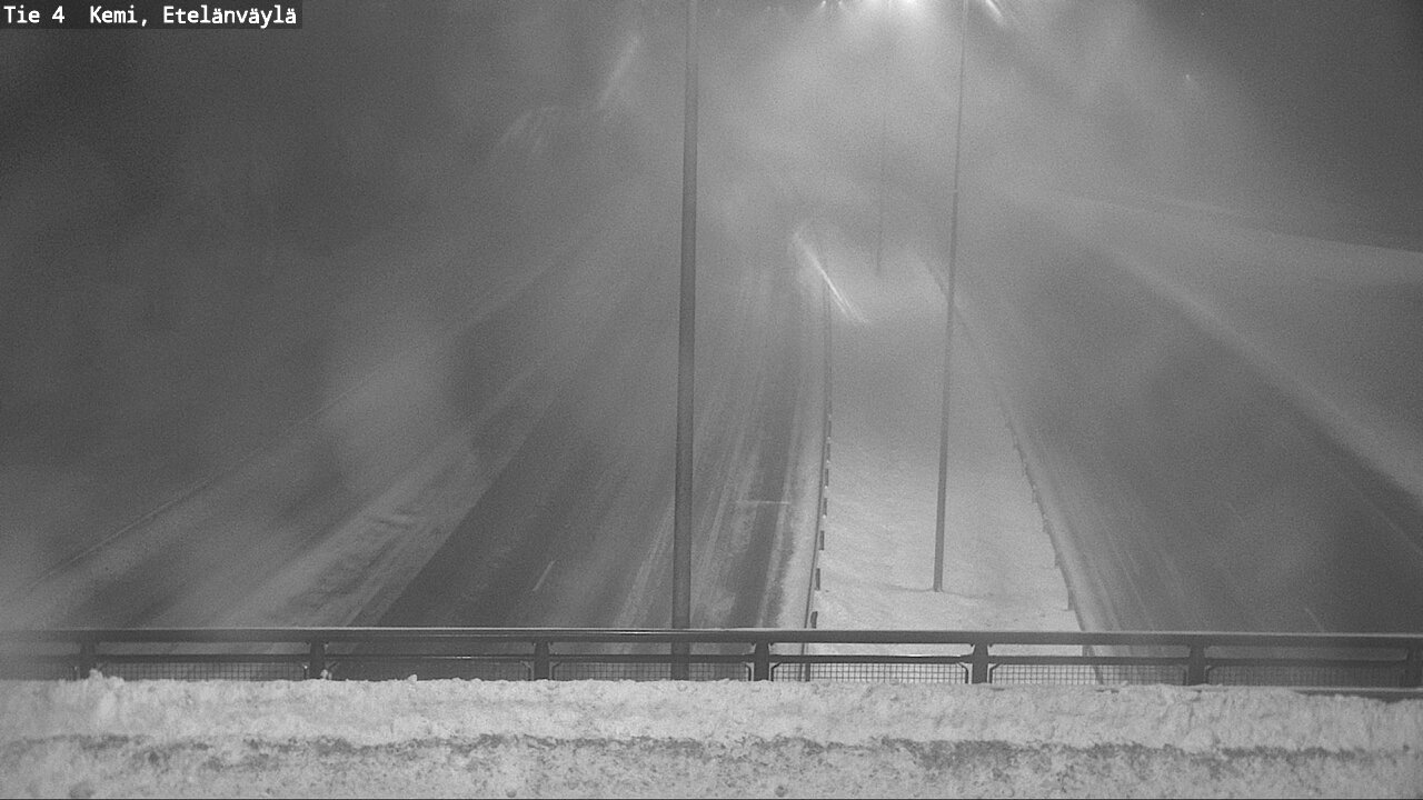Weather Camera Image Road 4 Kemi, Etelänväylä, Kemi, Lappi