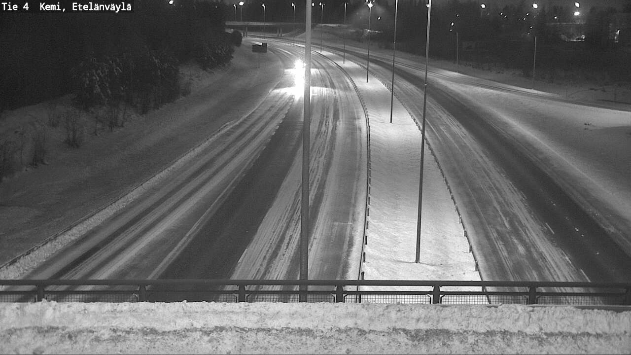 Weather Camera Image Väg 4 Kemi, Etelänväylä, Kemi, Lappi