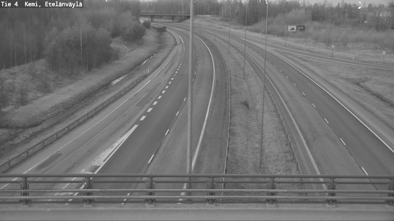 Weather Camera Image Väg 4 Kemi, Etelänväylä, Kemi, Lappi
