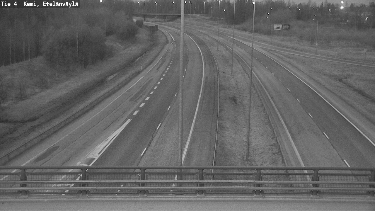 Weather Camera Image Väg 4 Kemi, Etelänväylä, Kemi, Lappi