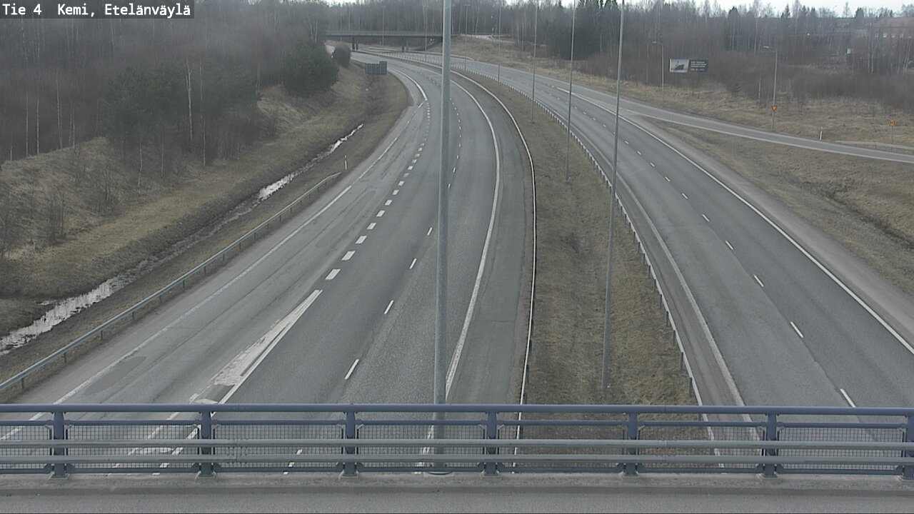 Weather Camera Image Väg 4 Kemi, Etelänväylä, Kemi, Lappi