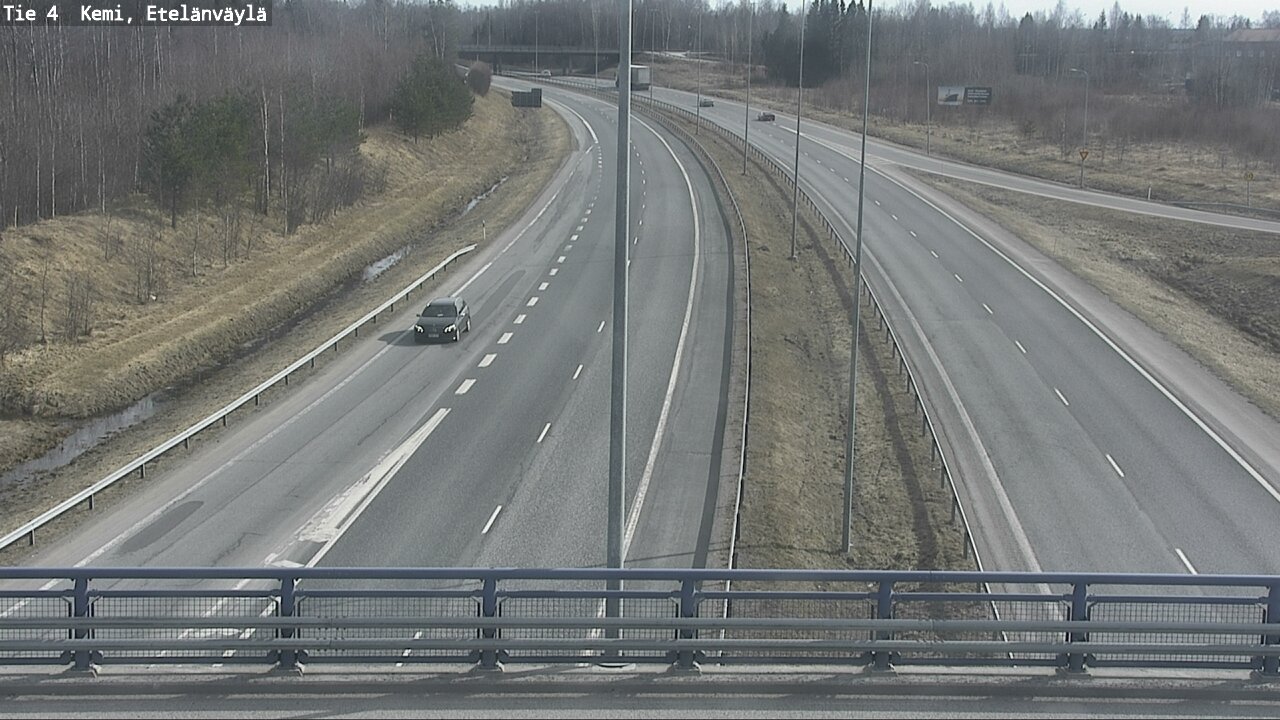 Weather Camera Image Väg 4 Kemi, Etelänväylä, Kemi, Lappi
