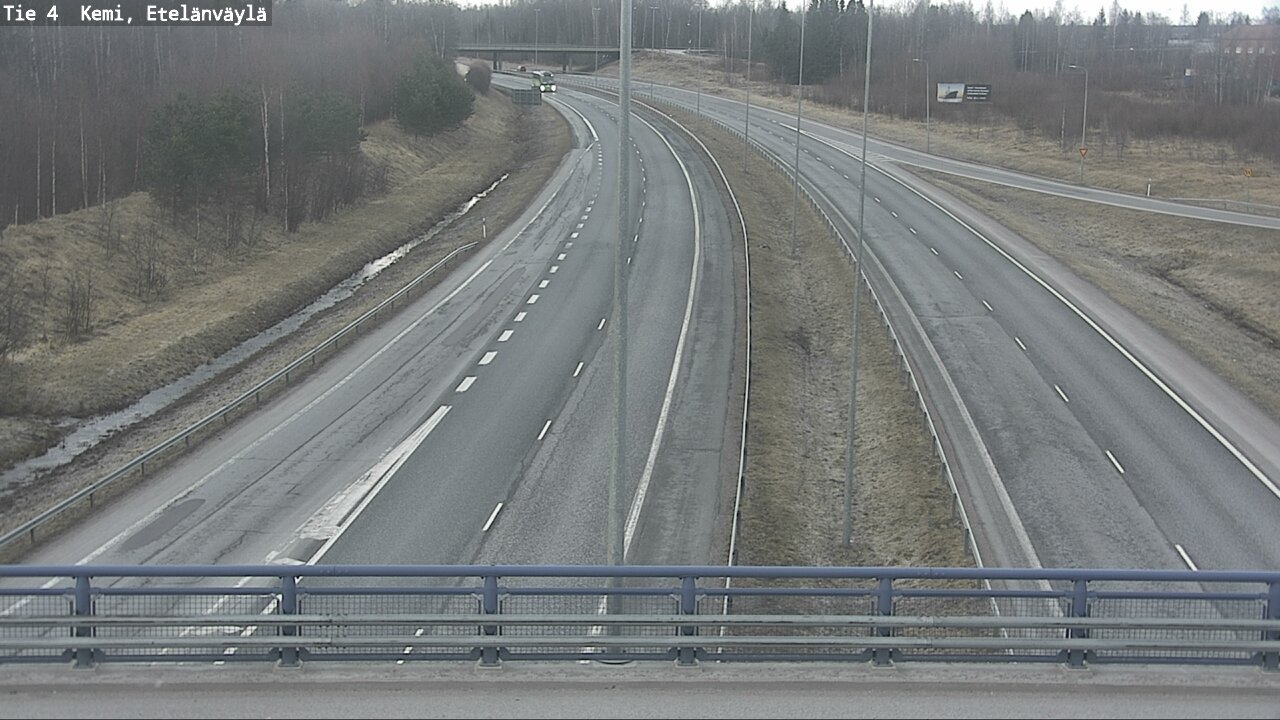 Weather Camera Image Väg 4 Kemi, Etelänväylä, Kemi, Lappi