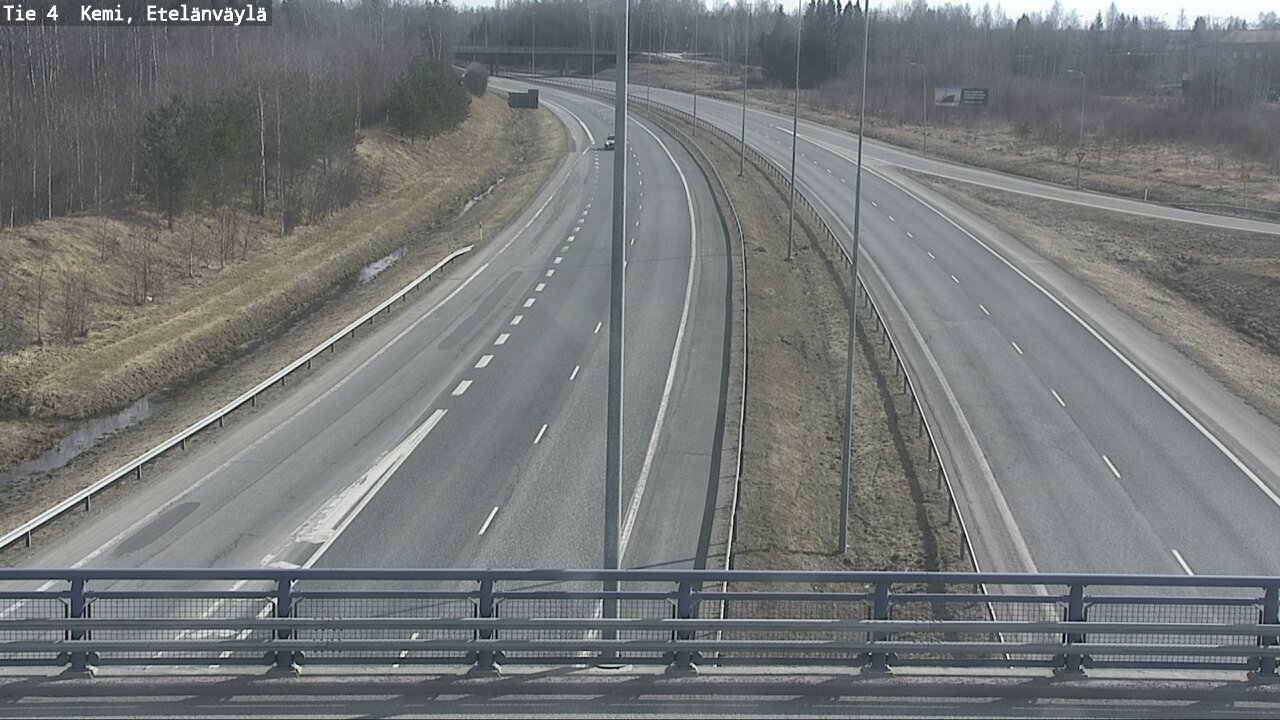 Weather Camera Image Väg 4 Kemi, Etelänväylä, Kemi, Lappi