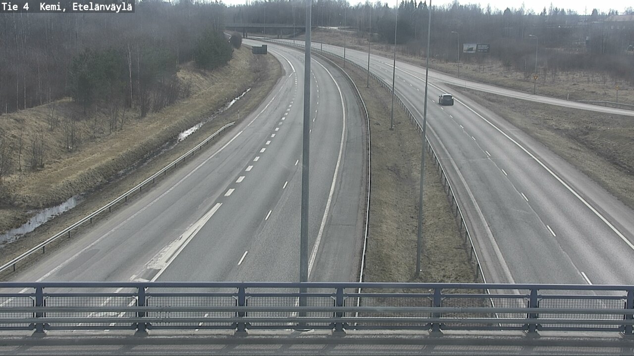 Weather Camera Image Väg 4 Kemi, Etelänväylä, Kemi, Lappi