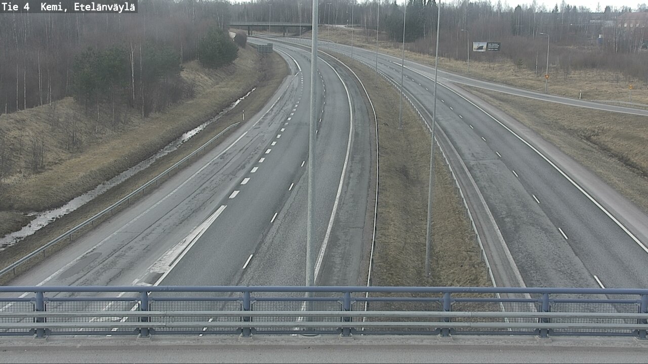 Weather Camera Image Väg 4 Kemi, Etelänväylä, Kemi, Lappi